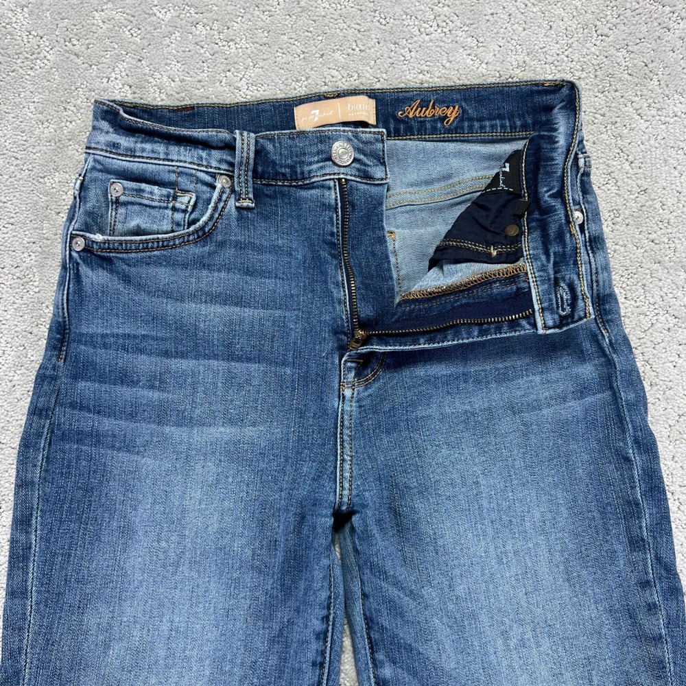 7 For All Mankind Jeans Wmns‎ 28 Aubrey Skinny Ankle Strech Denim Blue High Rise